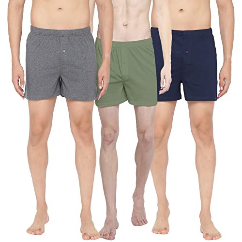 Image of RAMRAJ COTTON Men Knitted Real Relax Without Pocket Inner Elastic Boxer