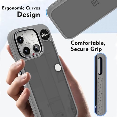 Image of V-TAN Back Cover for Nothing Phone (3) Compatible Case, Matte Finish Transparent Case, TPU, Camera Protective Shockproof Cover (Grey)