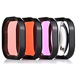 YALLSAME Dive Filter for GoPro Hero 13 12 11 10 9 8 Black Official Housing Case (Red, Snorkel Red, Macro) Ideal for GoPro 13 12 11 10 9 8 Scuba Diving/Snorkeling/Underwater Photography Recording
