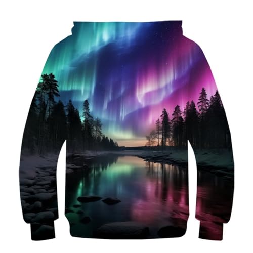 Sweat-shirt ado Aurora 3D finitions soignées pull hiver haute densité - 2