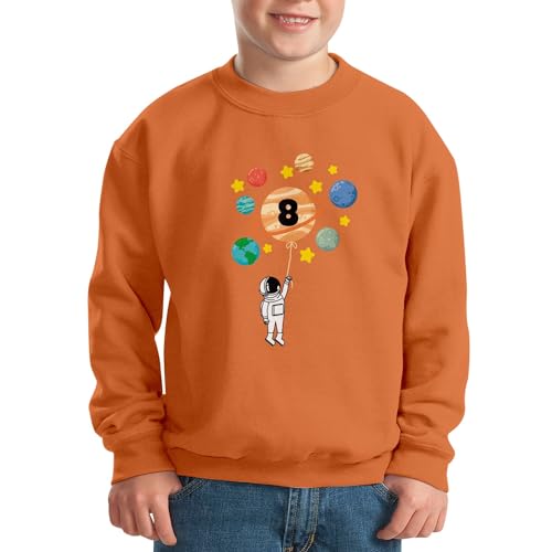 Sweatshirt enfant astronaute 8 ans anniversaire célébration espace - 2