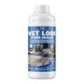 Wet Look Stone Sealer 1 Quart - Color Enhancer for Outdoor Pavers, Driveways, Concrete and Rough Stone - Waterproof Non Yellowing UV Protection - Satin Finish for Exterior Textured Surfaces