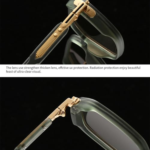 Lunettes de soleil rétro à rivets et verres dégradés mode unisexe - 3