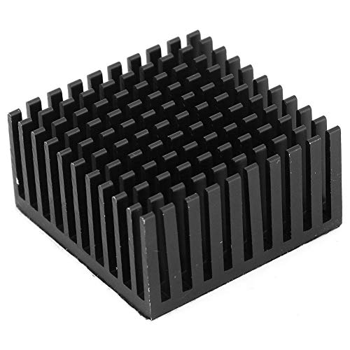 Dgtrhted 5PCS Alluminio dissipatore modulo di Raffreddamento del dissipatore di Calore del Dispositivo di Raffreddamento del radiatore Fin Pinna for Fan Bordo del PWB 40 x 20 x 40mm (Nero)