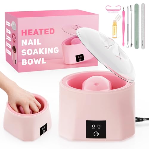 Eléctrico Cuenco Para Remojo De Esmalte Uñas: 36W Calentamiento Rápido Removedor Esmaltes Semipermanentes Para Uñas - Acetona Quitaesmalte Semipermanente Máquina para Manicura