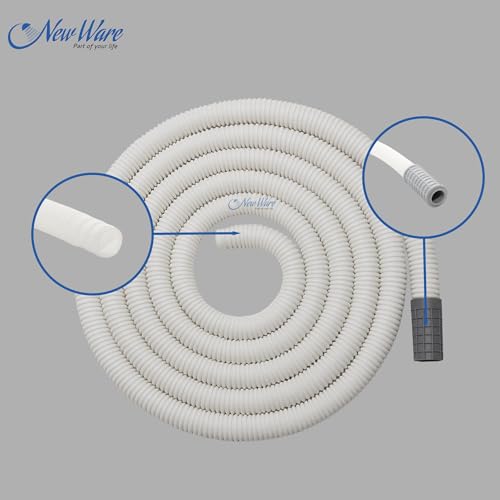 Image of New Ware 5 Meter AC Water Outlet Drain Pipe | Flexible PVC Hose for AC Drain & Multipurpose Inlet-Outlet Use