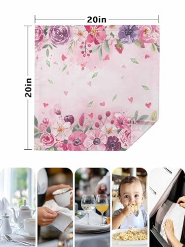 Servilletas de Tela Vintage Floral Juego x4 50.5x50.5 cm miniatura 7