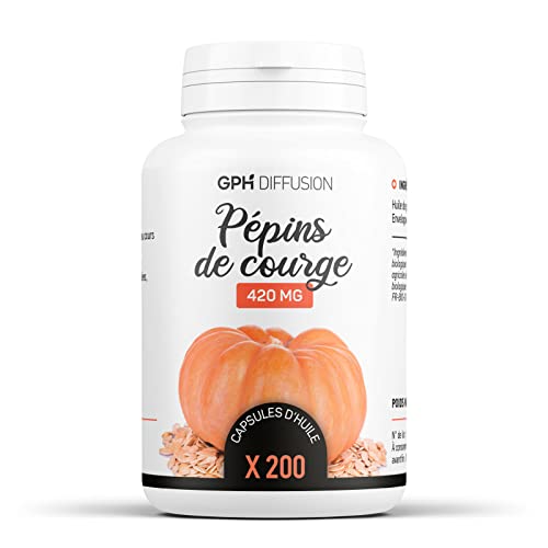 Huile de Pépins de Courge Bio 420 mg - 200 capsules