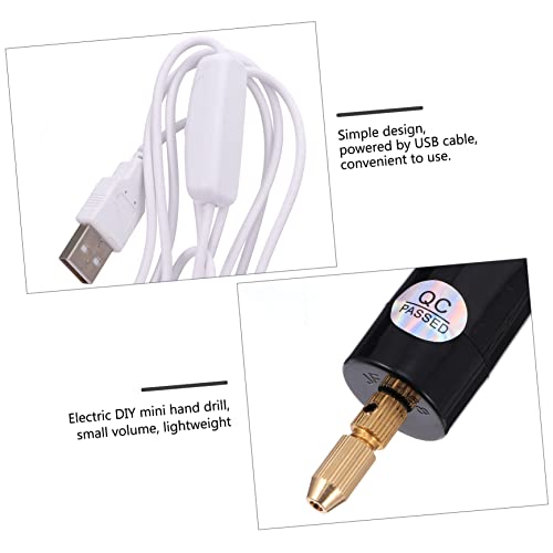 Taladro eléctrico compacto con carga USB para manualidades miniatura 7