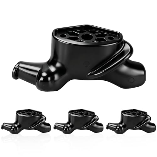 careNEW 4 Pack Tire Machine Duck Head 4-120129B Replacement for Hunter TCX Series Corghi MTS - Wing Style Black Plastic Mount Demount Head Compatible with TCX50 TCX515 TCX550