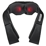 Dartwood Neck, Shoulder and Back Massager with Soothing Heat and Deep Tissue Kneading for Body and...