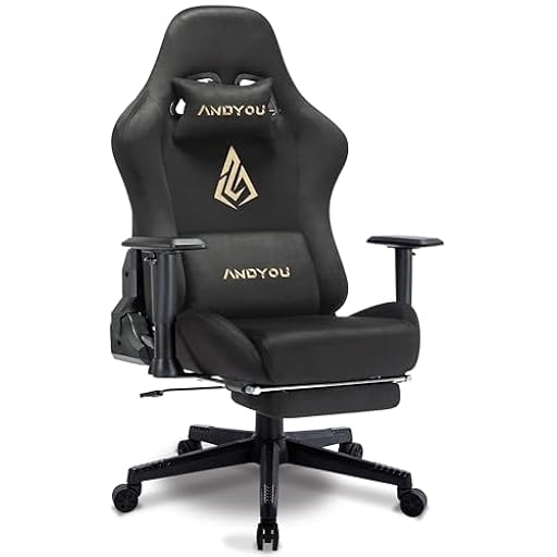Andyou Silla Gaming Ergonómica Profesional con Reposabrazos 3D Ajustables,Soporte Lumbar y Cervical, Reclinable 150°, Soporte 150 kg, Ruedas Silenciosas, Base Robusta | Ya disponible en tu tienda friki favorita! En mundofriki.es!