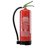 B - Rating: 144 Gloria BIO-Schaum-Dauerdrucklöscher mit Manometer, mit Druckhebelarmatur, 6l, mit Wandhalter, Brandklassen AB. Leistung: 21A 144B