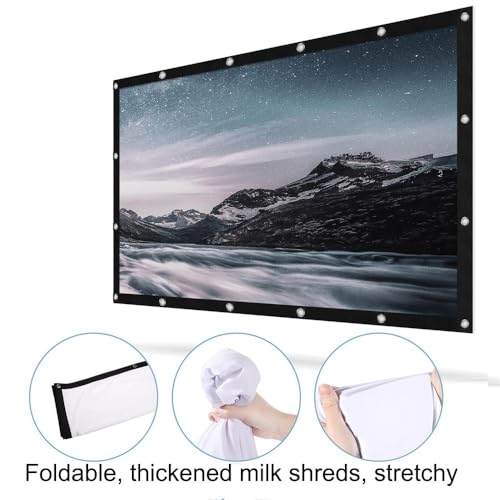 Pantalla para proyector plegable portátil 120 pulgadas 16:9 miniatura 3