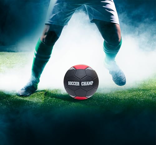 jaspo Soccer Champ Football, Tpu Material, Machine Stitched, Size 5, Under 12 Years Age Group, 6 To 8 Lbs Inflation (Football+Pump, France) black 5 41OvkIcX5PL