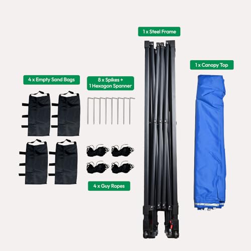 UGAOO 10x10 Blue Pop-Up Gazebo Tent - Image 7