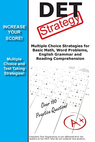 DET Strategy: Winning Multiple Choice Strategies for the Diagnostic Entrance Test