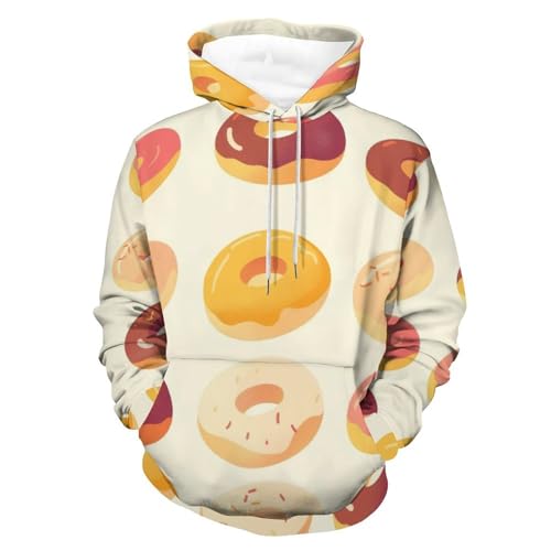 Sweat à capuche Beignet contre le froid automnal taille S coupe mixte