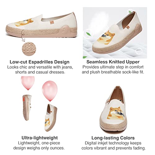 Image of UIN Shoes for Women Slip On Sneakers Comfortable Lightweight Barefoot Travel Art Painted Casual Loafers