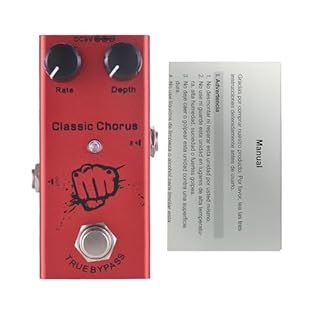 Compact And Durable Design --- Measuring just 3.7 x 2 x 1.3 inches and weighing a mere 4.8 oz, this electric guitar effects pedal is both compact and lightweight, making it easy to carry around for gigs or practice sessions. Crafted from sturdy alumi...