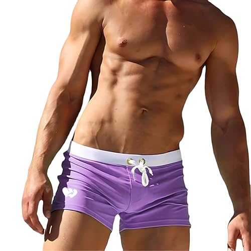 Men's Square Cut Swim Trunks and Drag Suit, Back Pocket