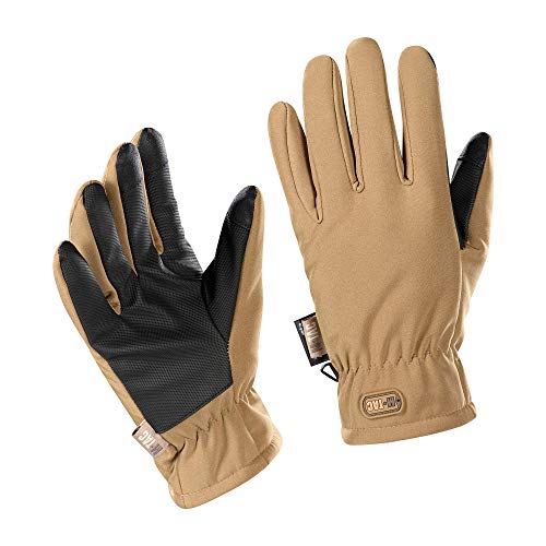 M-Tac Tactical Winter Soft Shell Gloves Water Resistant Insulated Army Military (Coyote Brown, M)