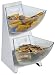 Produktbild APS Multi Rack, 2-stufig, 3-teilig: 1 Gestell matt poliert mit 2 Schütten aus transparent gefrostetem Kunststoff, je ca. 1 Liter Volumen, Portionsschütte, Portionsspender, Dispenser, 27 cm Höhe