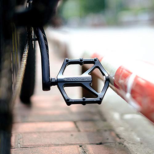 PLATT Pedały rowerowe do roweru górskiego, wyścigowego, pedały rowerowe 2DU MTB z platformą ze stopu aluminium, pedały BMX/MTB o średnicy osi 9/16 cala