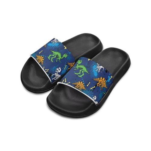 Toddler Slides for Kids – Non-Slip Summer Slippers Lightweight Beach, Pool, and Indoor Shower Sandals