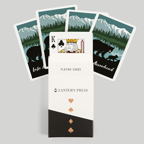 Naipes Lake Arrowhead Black Bear y Cub Poker miniatura 6