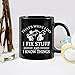 WENSSY Dad Gifts for Christmas, Father's Day - 'That's What I Do I Fix Stuff and I Know Things' Mug for Men, Grandpa - Birthday Gift from Daughter, Son - 11 OZ Black