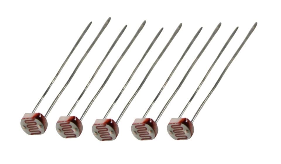 ERH India 5 Pcs LDR 5 mm - Light Dependent Register- Photo Resistor for Light-sensitive switches, Burglar alarm systems, Solar panels etc.-image-41