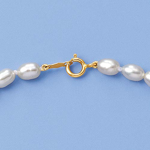 Ross-Simons Baby - 4-4.5Mm Cultured Pearl Necklace With 14Kt Yellow Gold. 13 Inches #TOP2