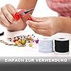 Leyrens Gummiband Für Armbänder 1mm - 200m Elastische Perlenschnur In 2 Farben Für DIY Schmuck