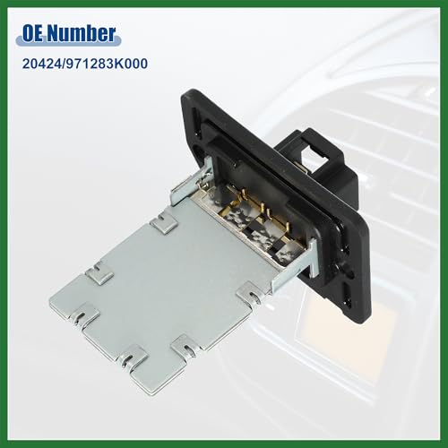 Image of Motoforti Car HVAC Blower Motor Resistor Heater Replacement Fit for Kia Forte 2014-2018 for Kia Sorento 2011-2019 NO. 20424 /971283K000 - Pack of 1 Black Long-lasting
