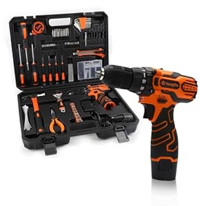 YOUGFIN Tool Kit with Drill 12V, Ho...