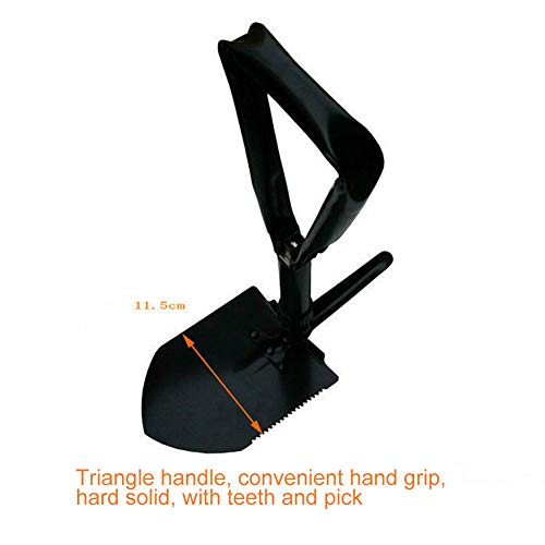 Pá de ferro dobrável portátil Heaven2017 para acampamento ao ar livre, caminhadas, mochilão, pesca