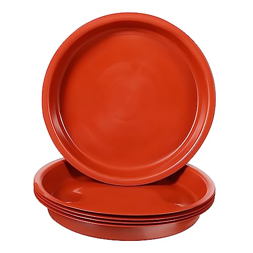 Milisten 5 Piezas Fondo De Bandeja De Flores De Plástico En Conserva Muy Cuadrado para Plantas De Exterior Macetas Grandes Bol Maceta De Vivero De Plantas Transparente Posada El Plastico