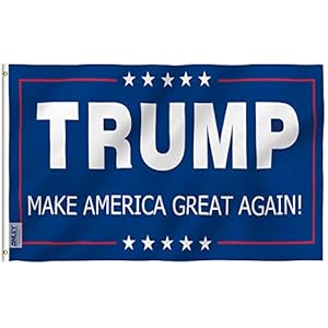 ANLEY Fly Breeze 3×5 Foot Donald Trump Flag – Vivid Color and Fade Proof – Canvas Header and Double Stitched – The 45th U.S. President Flags Polyester with Brass Grommets 3 X 5 Ft