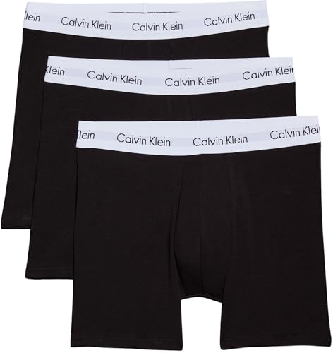 Calvin Klein Pack de 3 Calzoncillos Bóxer para Hombre Tejido...