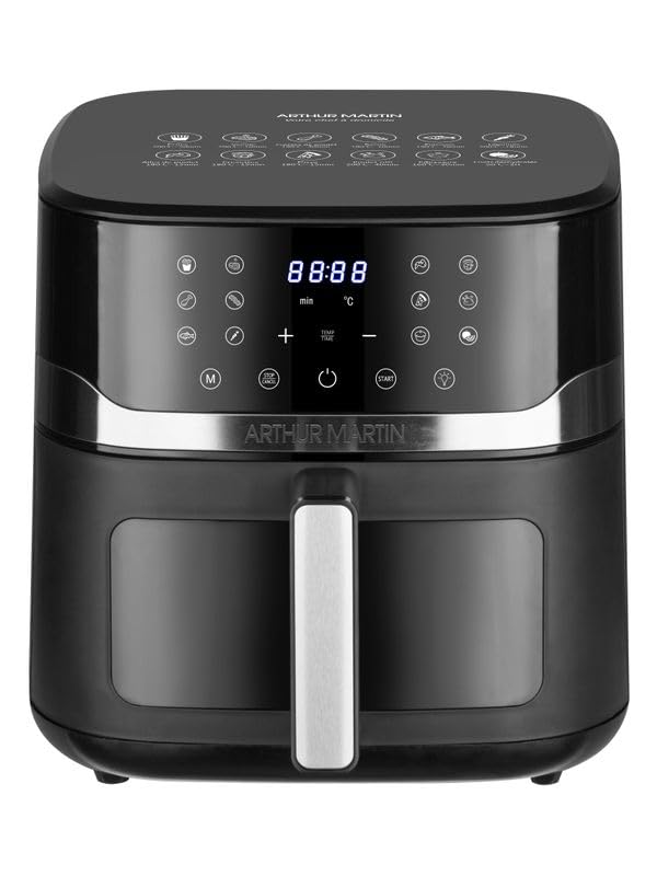 Freidora Sin Aceite Arthur Martin 10l 1800w Negra - Ampaf1800
