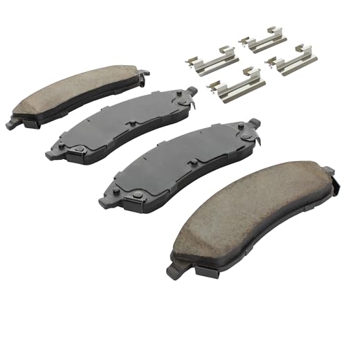 Image of QUALITY-BUILT Front Ceramic Brake Pads, Premium 1001-1019C, Compatible with 2004-2009 Cadillac /Pontiac (Bonneville,CTS,SRX,STS)