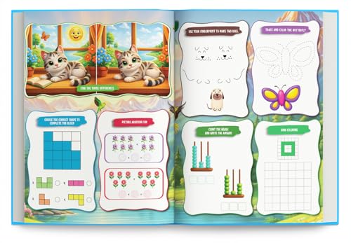 Image of Activity Book for 4 Year Old | Best Selling 1001 Brain Booster Books for 4+ Year Old Children | Kids Activity Book - Puzzles, Mazes, Colouring, Dot-To-Dot, Matching, Seek & Find, Spot the Difference