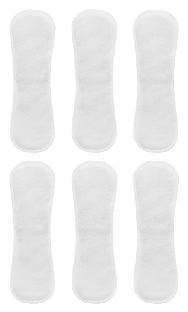 Paw Paw Reusable Baby Washable Cloth Diaper Nappies with Wet-Free Inserts for Babies/Infants/Toddlers (Standard, Cloth Diaper Insert Pad (Pack of 6))