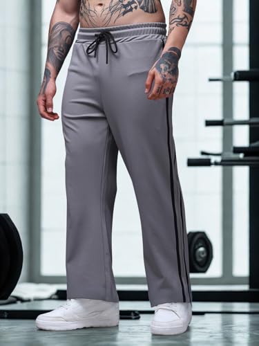 Image of Men's Loose Fit Side Tape Trackpants