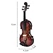 eronde Mini Handheld Violin Toy Miniature Musical Instruments Collection Wooden Decorative Ornaments/Gift with Stand Support and Case