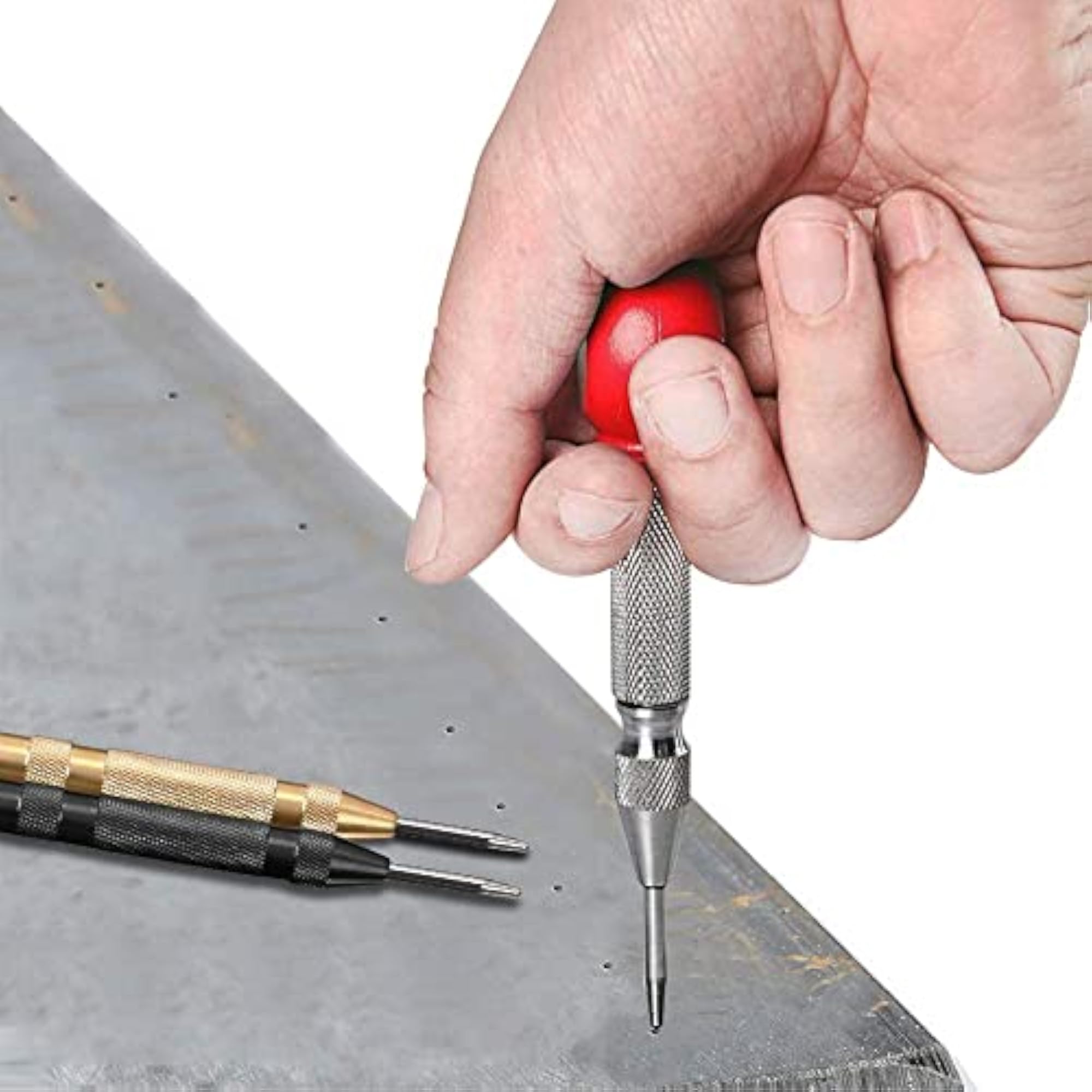 Automatic Impact Center Marking Punch Tool for Metal & Glass