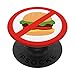 Hamburger Crossed-out per gli amanti della dieta PopSockets PopGrip Intercambiabile