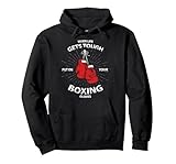 When Life Gets Tough Put On Your Boxing Gloves Pullover Hoodie, Adult Unisex, Black, Large
