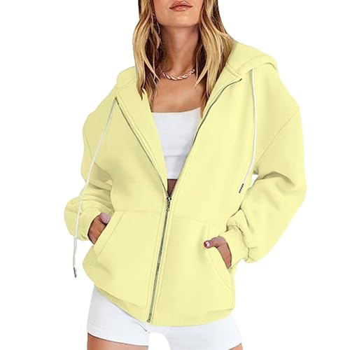 Sweat à capuche à manches longues zippé pour le sport féminin